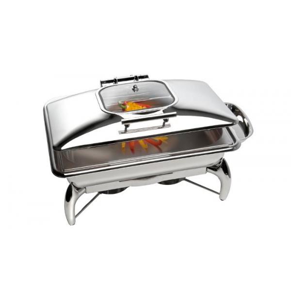 Chafing Dish Panama couvercle inox et verre